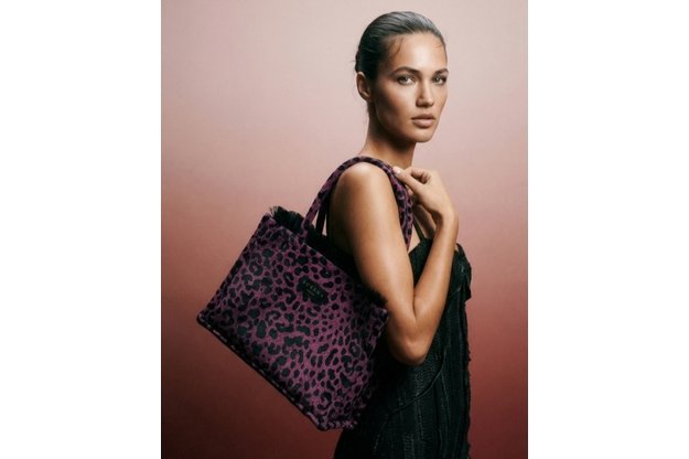 Tote krepšys Leopard Velvet Magenta 3