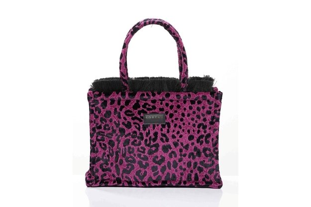 Tote krepšys Leopard Velvet Magenta